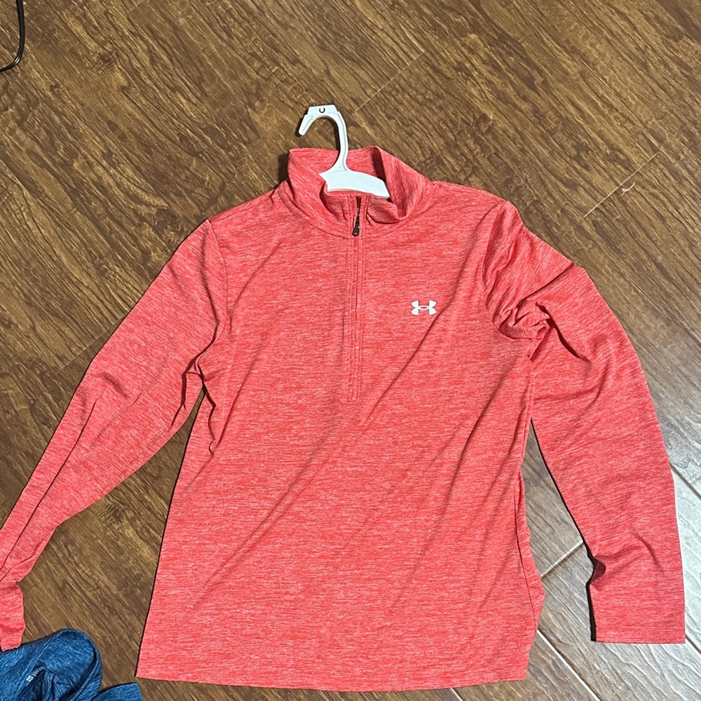 Under Armour Coral Quarter-Zip Pullover